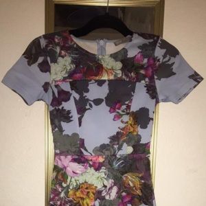 ASOS floral body con dress